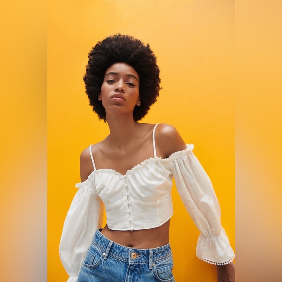 Zara crop top size small and medium new with tags - Picture 1 of 6